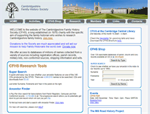 Tablet Screenshot of cfhs.org.uk